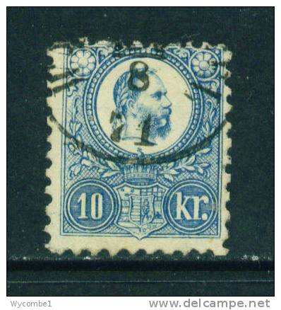 HUNGARY  -  1871  10Kr  Used  As Scan - Gebruikt