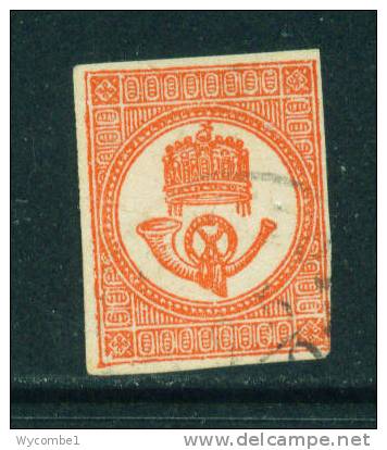 HUNGARY  -  1871  Newspaper Stamp  Posthorn To The Left  1Kr  Used  As Scan - Kranten