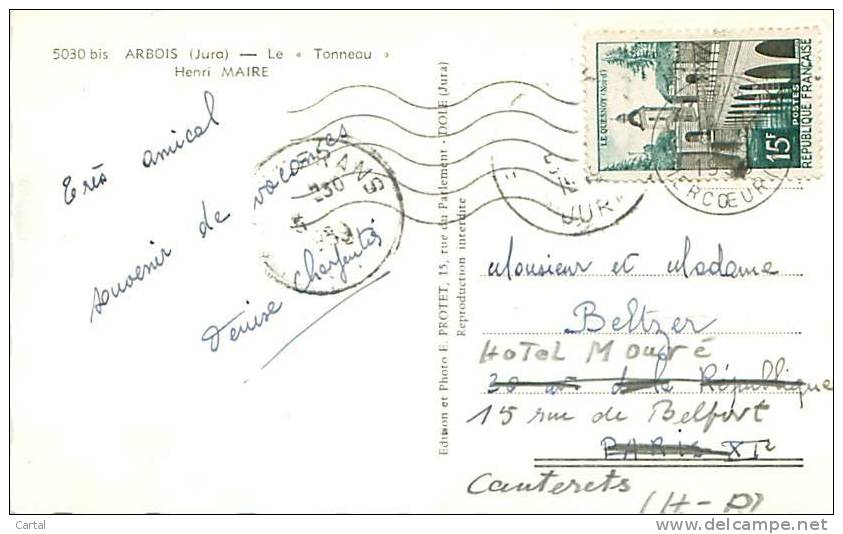39 - ARBOIS - Le "Tonneau" - Henri Maire (Ed. E. Protet, 5030 Bis) - Arbois