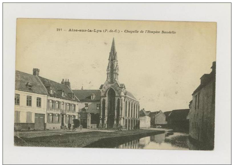 AIRE SUR LA LYS : Chapelle De L'Hospice Baudelle *f2276 - Aire Sur La Lys