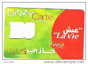 ALGERIA - DJEZZY (SIM GSM)  -  LA VIE      - USED WITHOUT CHIP    - RIF. 248 - Argelia