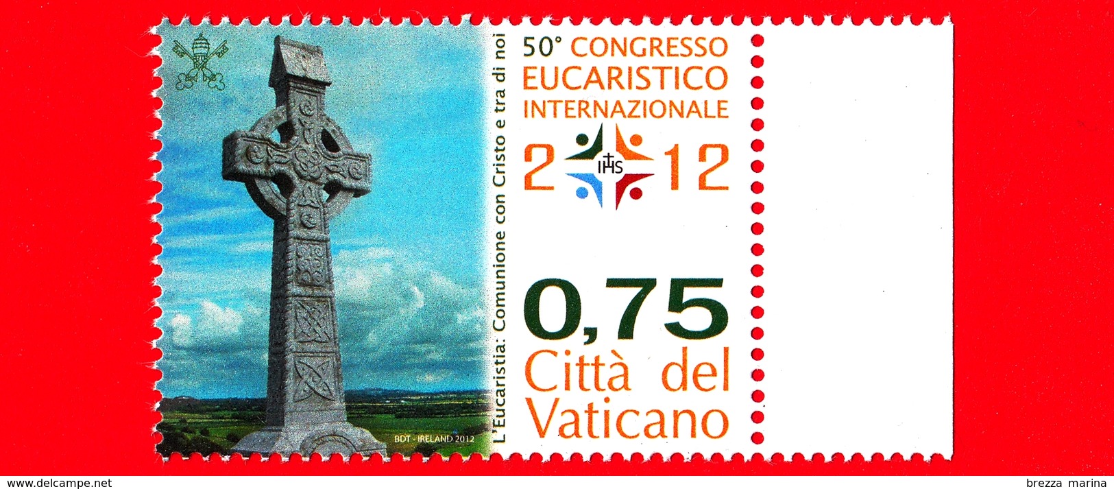 Nuovo - MNH - VATICANO - 2012 - 50º Congresso Eucaristico Internazionale - Croce Celtica - 0,75 - Nuevos