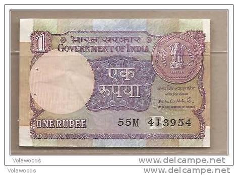 India - Banconota Circolata Da 1 Rupia - 1992 - India