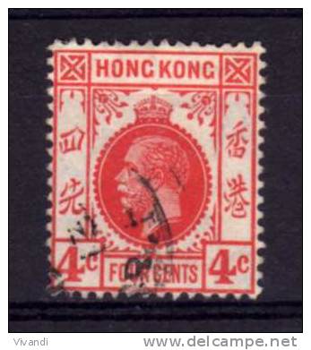 Hong Kong - 1914 - 4 Cents Definitive (Watermark Multiple Crown CA) - Used - Usados