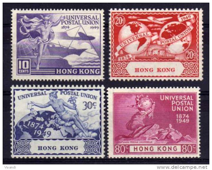 Hong Kong - 1949 - 75th Anniversary Of UPU - MH - Unused Stamps