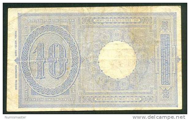 ITALIA , 10 LIRE 19.5.1923. , MALTESE - ROSSOLINI - Italia – 10 Lire
