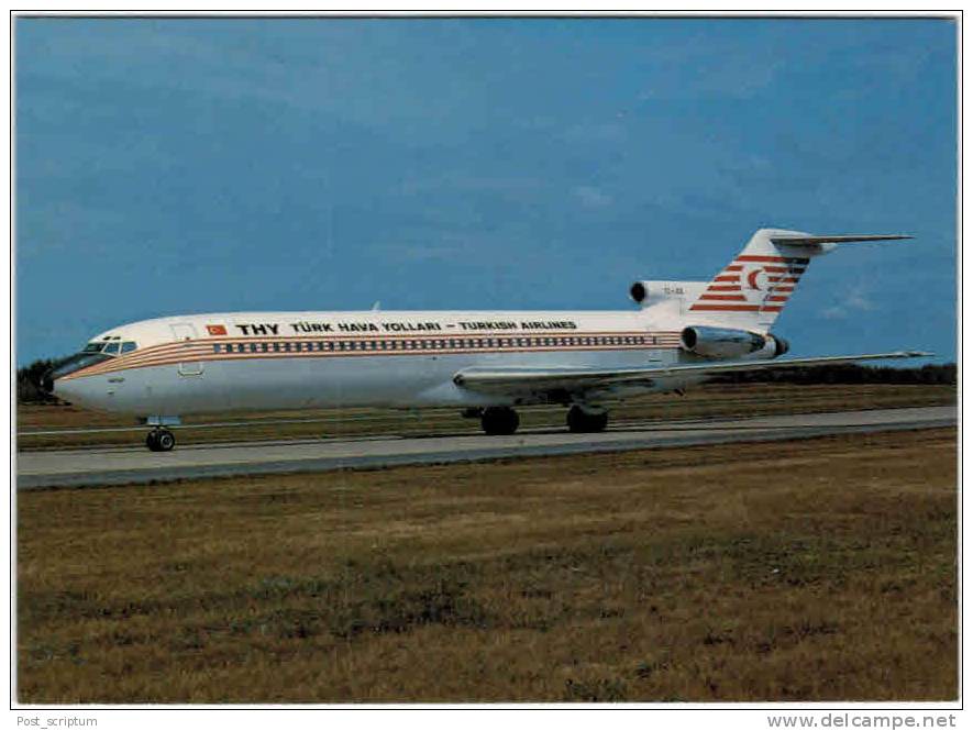 Thème - Transport - Avion -  Aeroprint - N°56 - Thy Turk Hava Yollari Turkish Airlines - Boeing 727-2F2 Advanced - 1946-....: Moderne