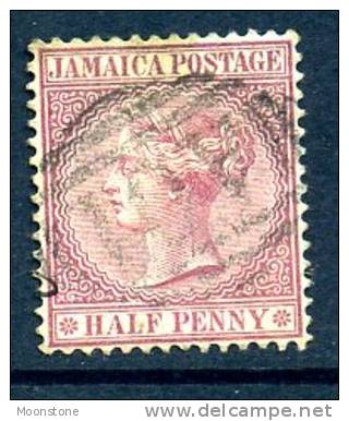 Jamaica 1870 ½d Claret, Wmk. Crown CC, Fine Used (A) - Jamaica (...-1961)