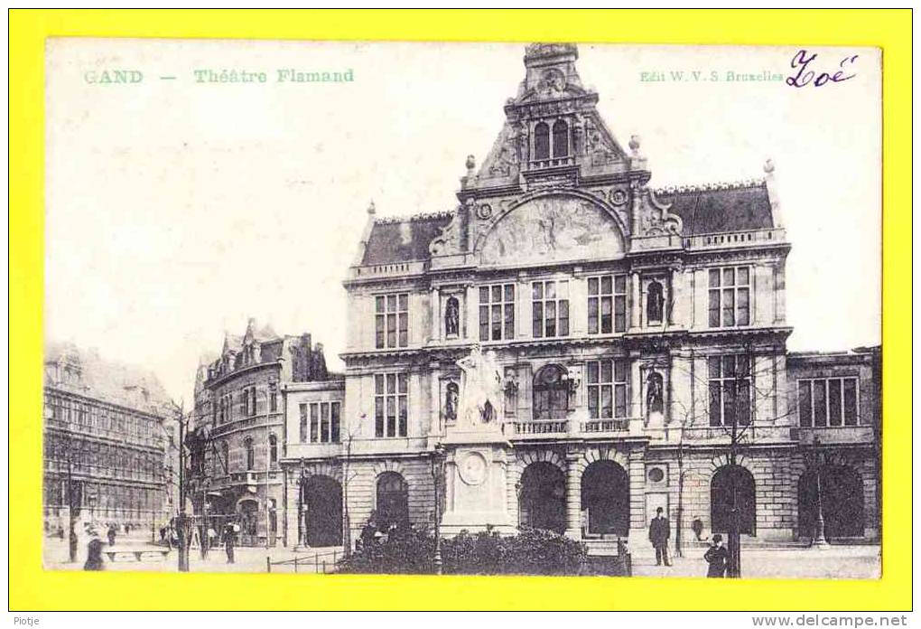 * Gent - Gand (Oost Vlaanderen) * (Edit W.V.S. Bruxelles) Théâtre Flamand, Vlaams Theater, Animée, CPA, Old - Gent