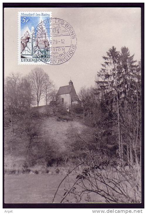 Carte Maximum LUXEMBOURG N°Yvert 935 (Mondorf- Chapelle) Obl Ill 1979 - Maximumkaarten