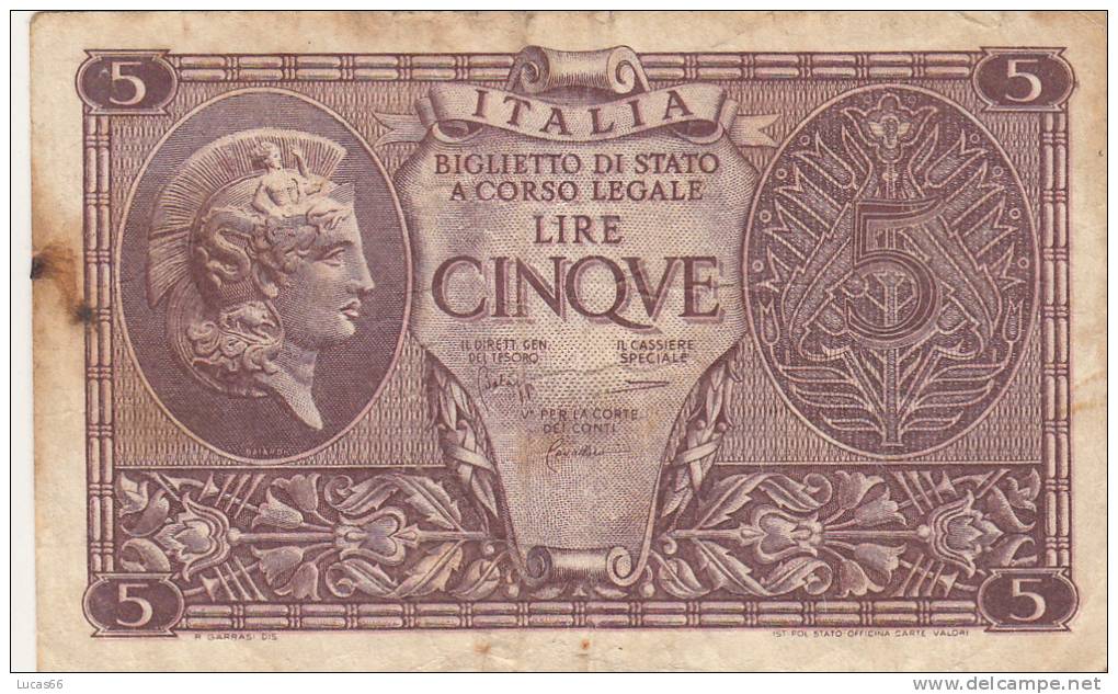 LUOGOTENENZA ITALIA 1944 - 5 LIRE E 10 LIRE - CONDIZIONI COME DA FOTO - Italië – Verzamelingen