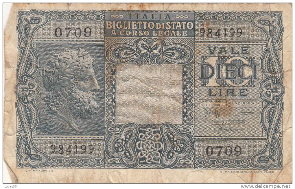 LUOGOTENENZA ITALIA 1944 - 5 LIRE E 10 LIRE - CONDIZIONI COME DA FOTO - Italia – Sammlungen