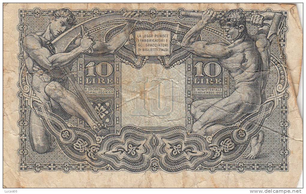 LUOGOTENENZA ITALIA 1944 - 5 LIRE E 10 LIRE - CONDIZIONI COME DA FOTO - Italia – Colecciones