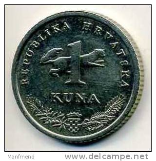 Croatia - 2001 - KM 9.1 - 1 Kuna - XF - Croatie