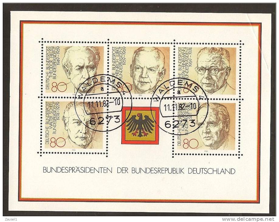 Block 18 - 1982 Mit Tagesstempel - Gebraucht