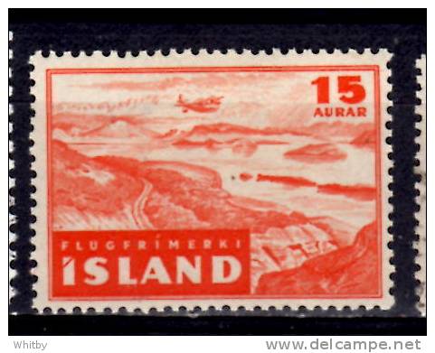 Iceland 1947 15a Airmail Issue #C21 - Aéreo