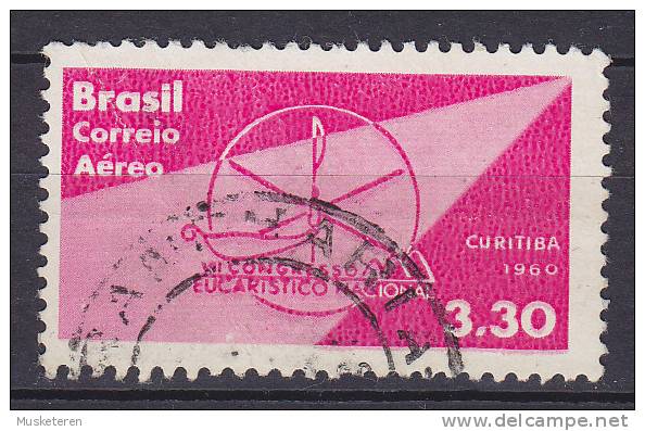 Brazil 1960 Mi. 983      3.30 Cr Airmail Flugpost Nationaler Eucharistischer Kongress, Curitiba, Panama - Oblitérés