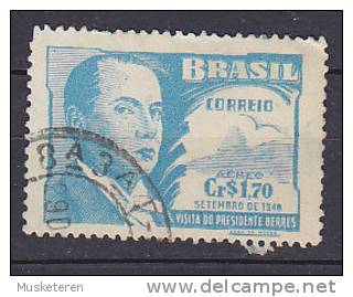 Brazil 1948 Mi. 732      1.70 Cr Airmail Flugpost Besuch Des Präsidenten Batlle Von Uruguay - Usati