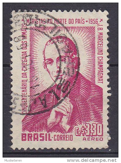 Brazil 1956 Mi. 897      3.30 Cr Airmail Flugpost Niederlassung Der Maristen In Nordbrasilien Marcellin Champagnat - Used Stamps