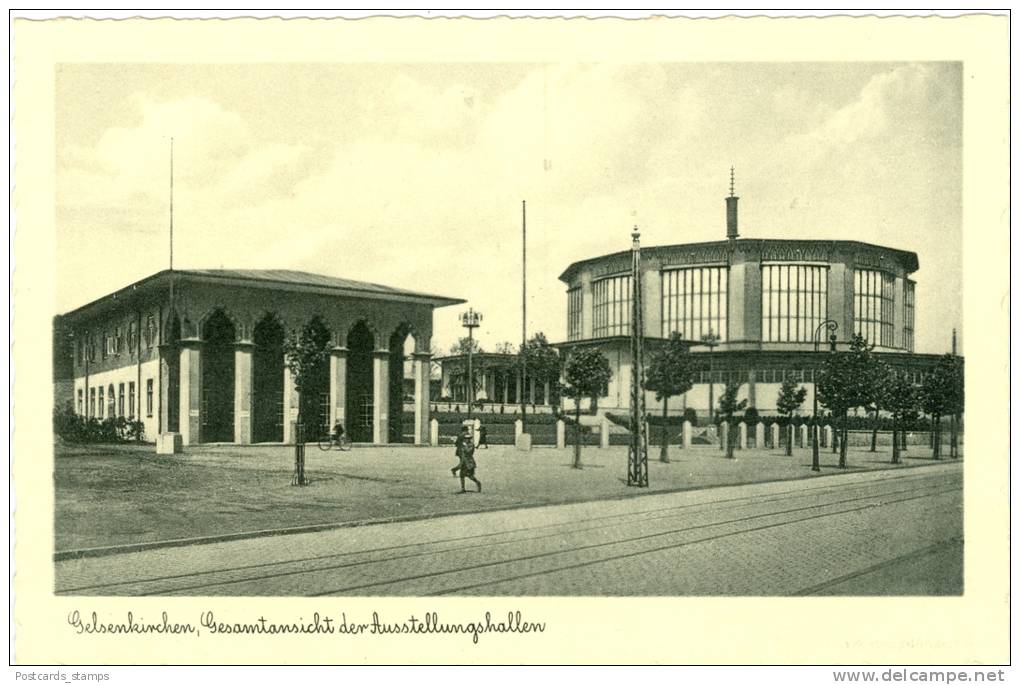 Gelsenkirchen, Gesamtansicht Der Ausstellungshallen, Um 1930/40 - Gelsenkirchen