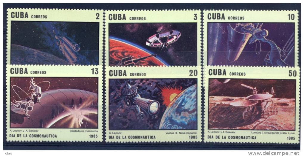 CUBA 1985  Cosmonautics Day MNH - Amérique Du Nord