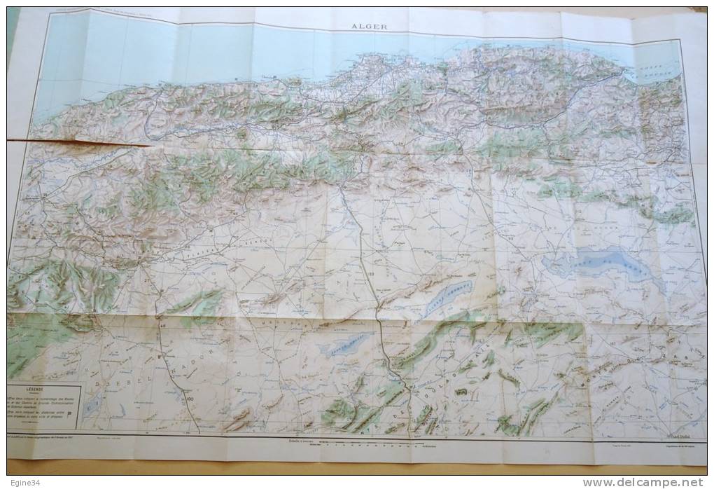 Service Géographique De L'Armée - AFRIQUE DU NORD - Au 500.000e - Feuille : ALGER - 1931 - Mapas Topográficas