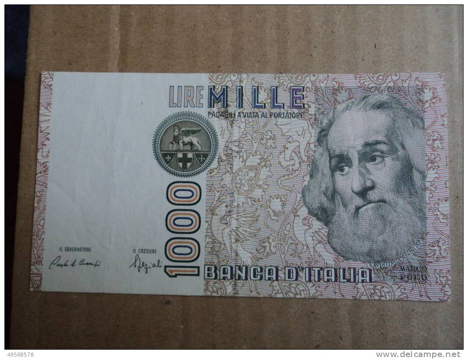 1000 LIRE ITALIA MARCO POLO - D.M. 08 GENNAIO 1982 DATA EMISSIONE 20.10.1988   CIAMPI-SPEZIALI- - 1.000 Lire