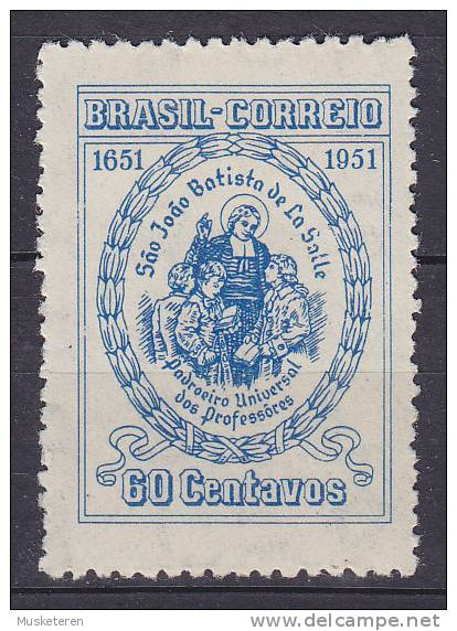 Brazil 1951 Mi. 765     60 C Jean Baptiste De La Salle, Stifter Der Christlichen Schulbrüder MH* - Nuevos