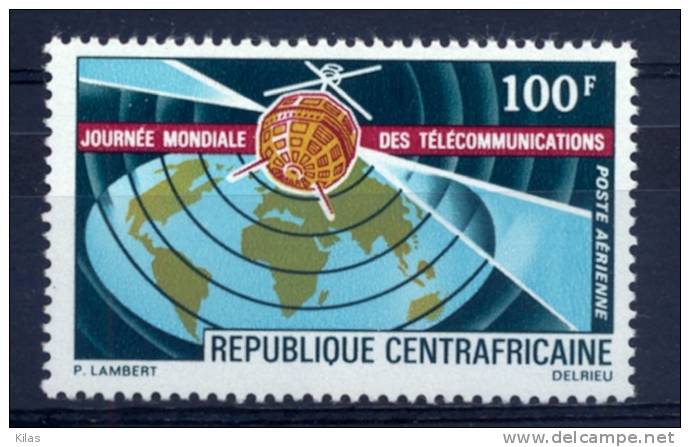 CENTRAFRICANE  World Communications Year   Airmail - Sud America