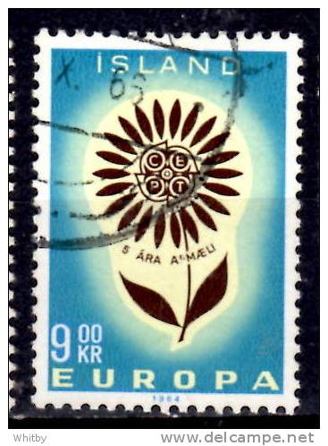 Iceland 1964 9k Europa Issue #368 - Used Stamps