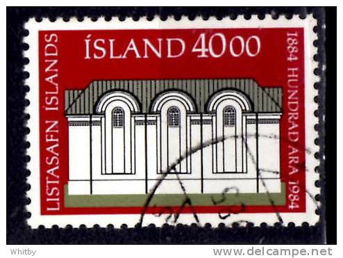 Iceland 1985 40k  New Gallery Building Issue #601 - Used Stamps