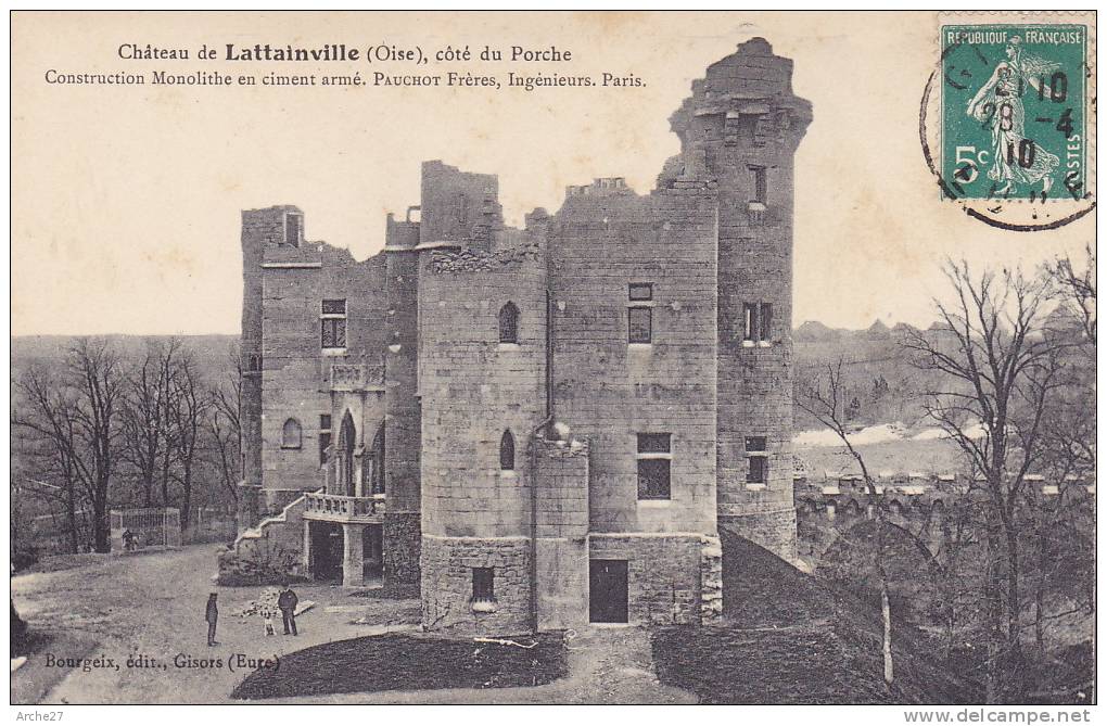 CPA - 60 - LATTAINVILLE - Château - Côté Du Porche - Chantilly