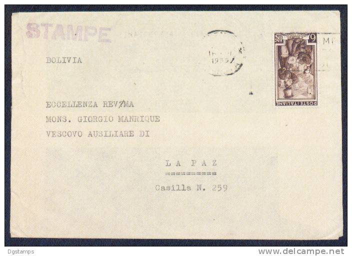 Italia 1953-55 Dos Piezas Postales Circuladas. Ver Discripcion Completa. - Altri & Non Classificati