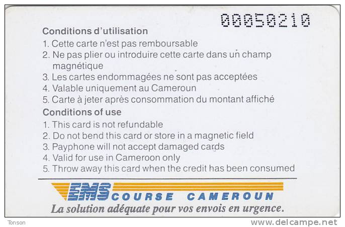 Cameroon,  CAM-11, 5000 Un F, Definitive Card, No Notch, 2 Scans. - Cameroun