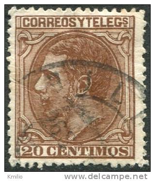 Ed 203 1879 Alfonso XII 20 Cts Castaño En Usado - Gebraucht