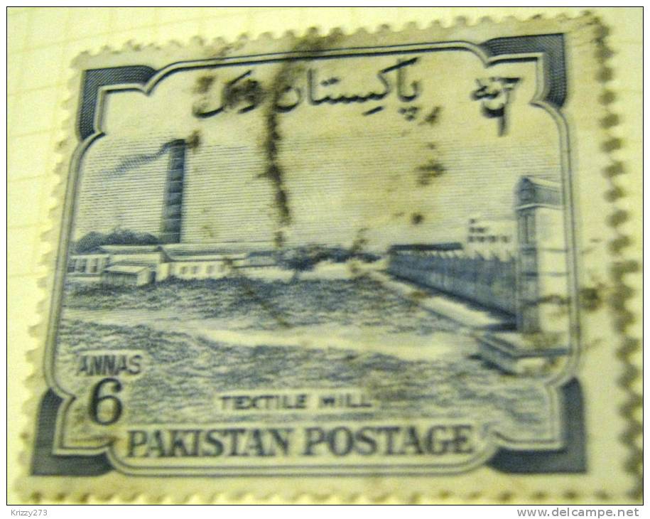 Pakistan 1955 Textile Mill 6a - Used - Pakistan