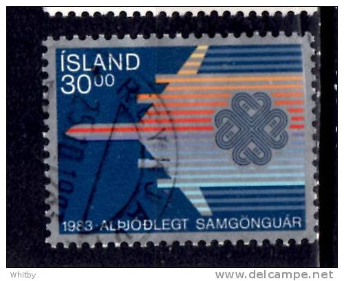 Iceland 1983 30k  World Communicationsissue #580 - Used Stamps