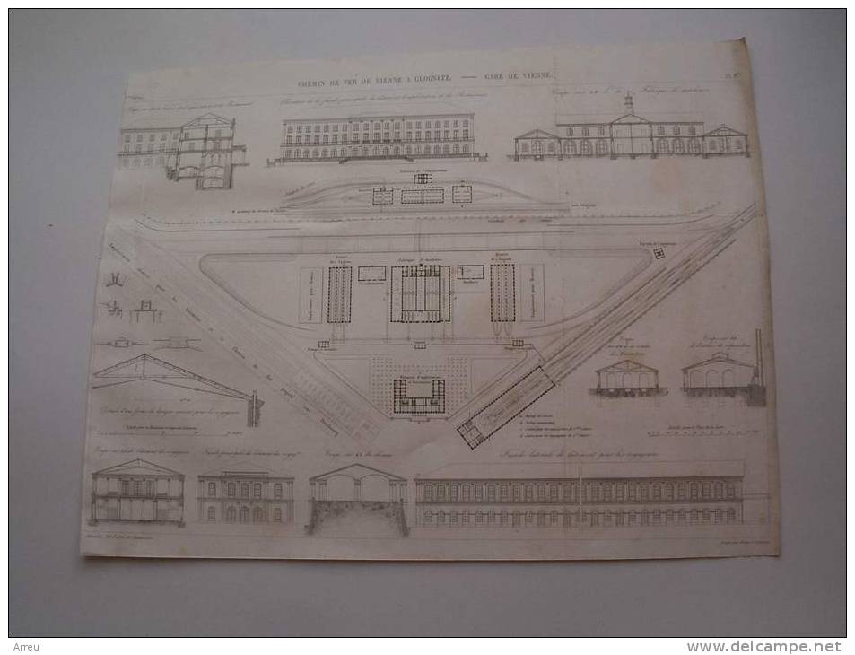 Plan Technique De 189x - CHEMINS DE FER DE  VIENNE A GLOGNITZ - GARE DE VIENNE - - Machines