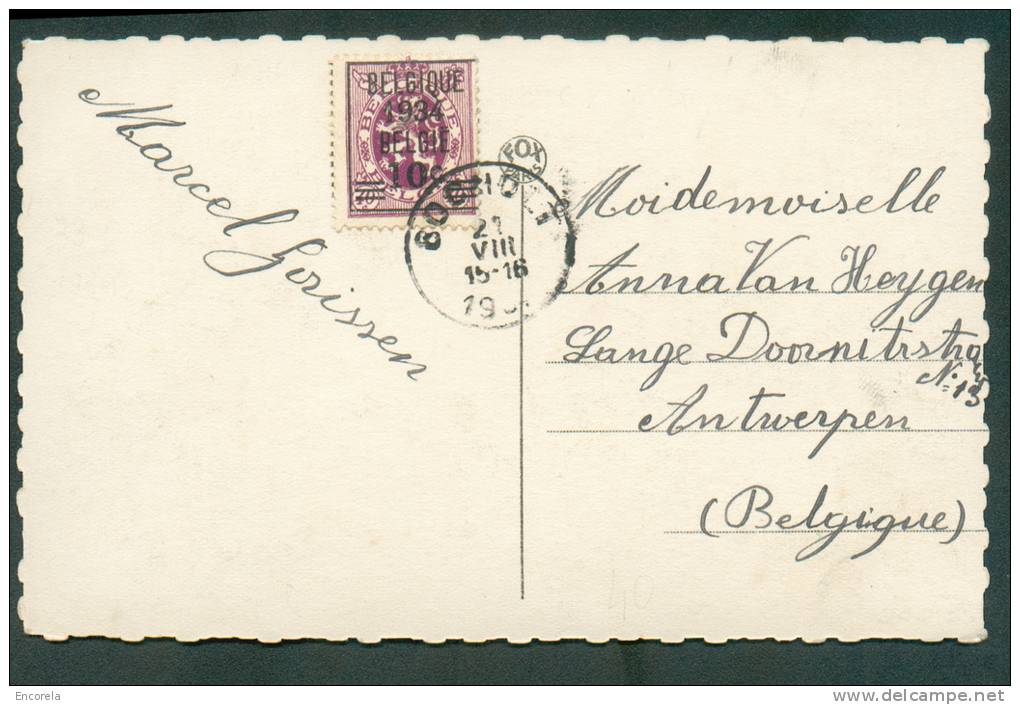 N°376 Obl; Sc BOUCHOULT S/C.V. Du 21-8-1934 Vers Anvers.  Tarif Préférentiel De La Carte.  SUperbe  - 8009 - Typos 1929-37 (Lion Héraldique)