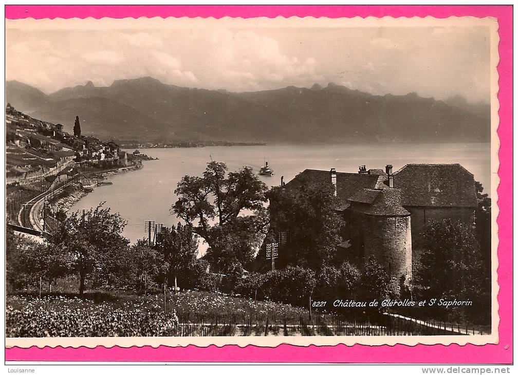 12 / 8 / 423  -  CHATEAU DE  CLÉROLLES ET ST. SAPHORIN  - CPSM - Saint-Saphorin