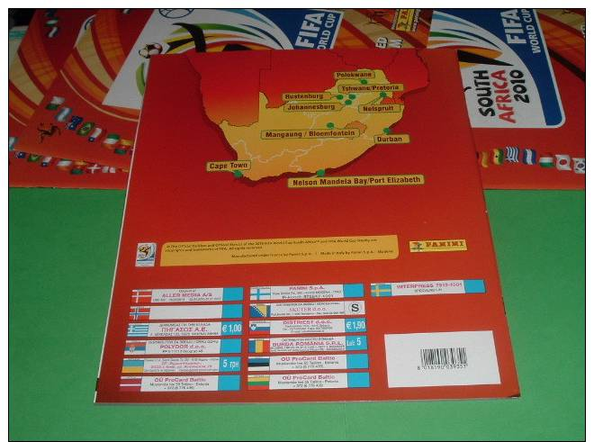 South Africa 2010 Fifa World Cup-album Vuoto+6 Figurine All'interno In Omaggio Panini Sticker Calciatori LOTT 5 - Italienische Ausgabe
