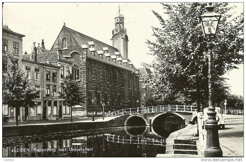 LEIDEN,  RAPENBURG MET UNIVERSITEIT - Leiden