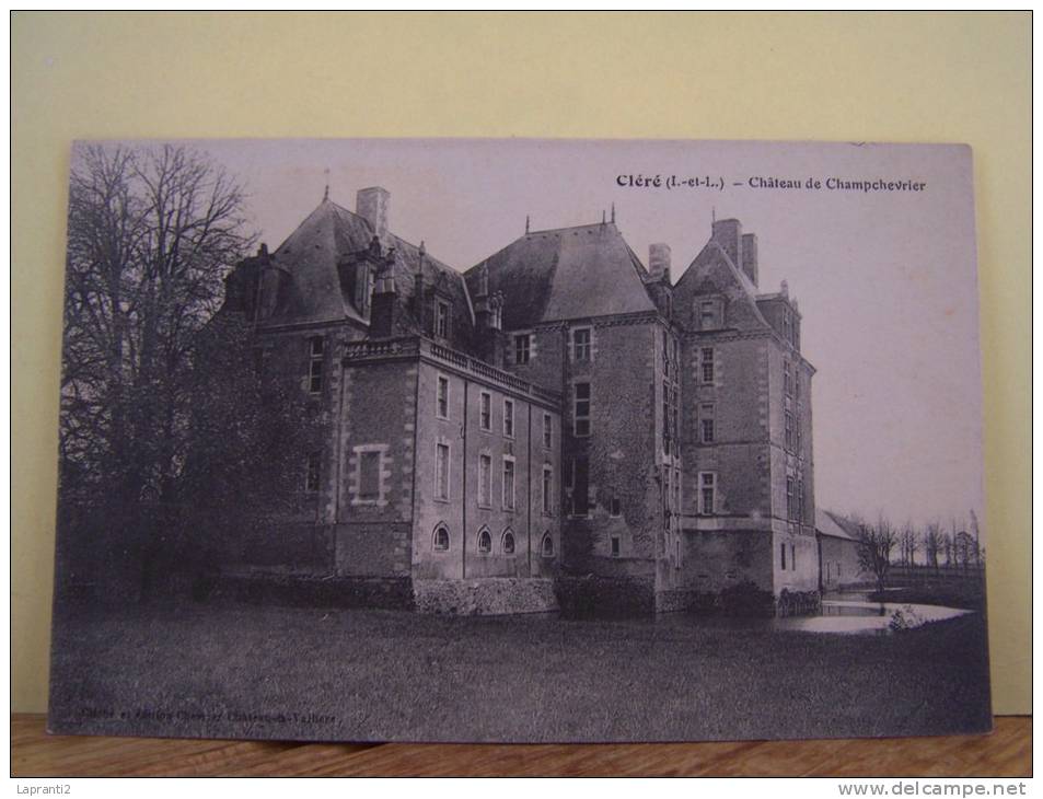 CLERE (INDRE ET LOIRE) CHATEAU DE CHAMPCHEVRIER. - Cléré-les-Pins