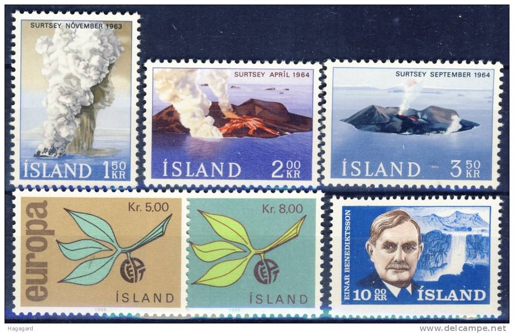 #C1135. Iceland 1965. Michel 392-97. MNH(**). - Collections, Lots & Series