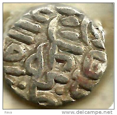 INDIA 1/8 TANKA SULTANS OF DELHI MAHAMMAD SHAH II FRONT &BACK DATED(?)AH702-AD1302 SILVER READ DESCRIPTION CAREFULLY !!! - India