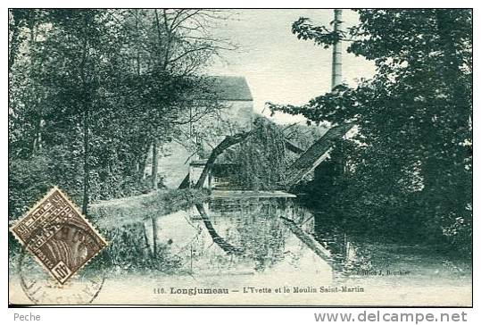 N°22779 -cpa Longjumeau -l'Yvette Et Le Moulin Saint Martin- - Wassermühlen