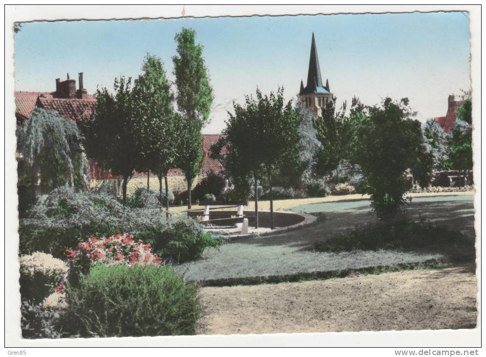 CPSM COLORISEE FRUGES, SQUARE L. BOUDENOOT, PAS DE CALAIS 62 - Fruges