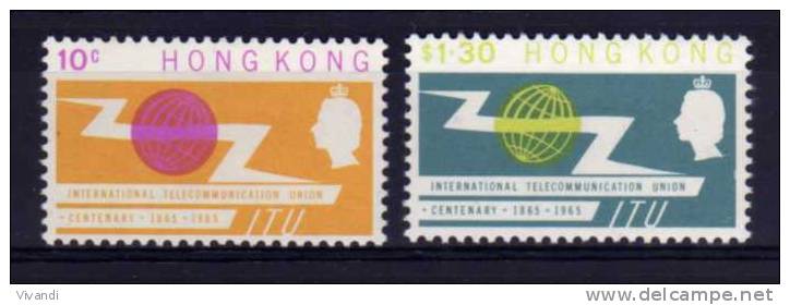 Hong Kong - 1965 - Centenary Of ITU - MH - Unused Stamps