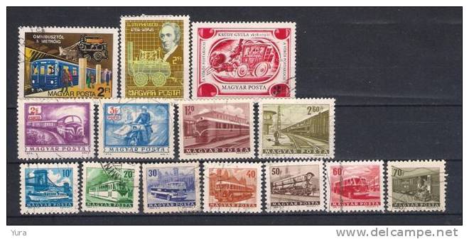 Lot 23 HUNGARY  Transport 60 Different  3 Scans - Lots & Kiloware (mixtures) - Max. 999 Stamps