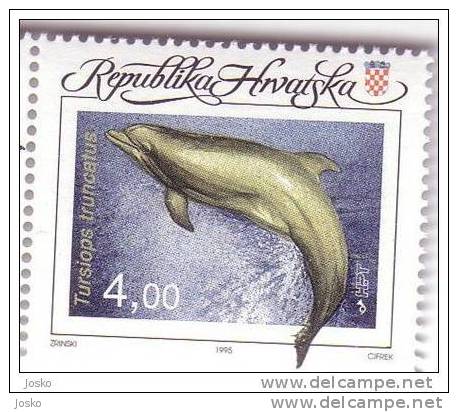 DOLPHIN  - Tursiops Truncatus ( Croatia MNH** ) Dauphin Delphin Delfino Delfin Dolphins Dauphins Undersea Undwrwater - Dauphins